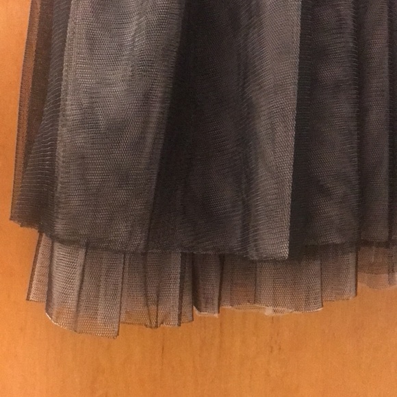 Betsey Johnson Black Gray tulle knee length dress sz 6 whimsygoth fairy grunge - Picture 5 of 11